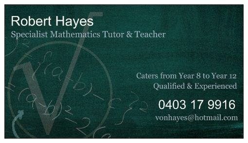 Maths Tutor Rob Hayes In Mandurah | 10 Emma Way, Coodanup WA 6210, Australia | Phone: 0403 179 916
