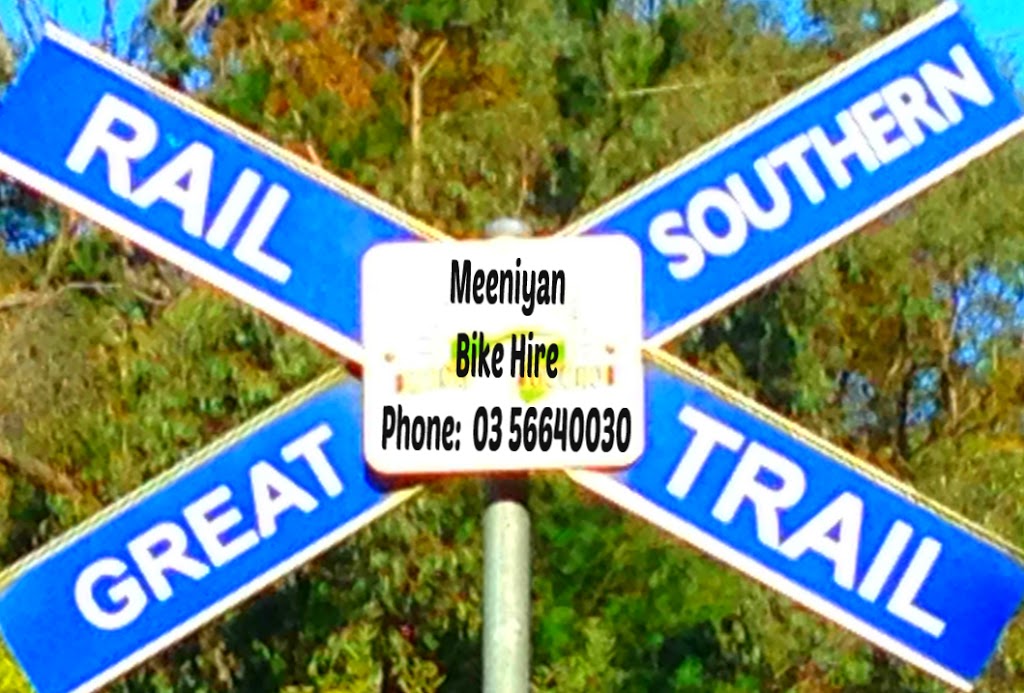 Meeniyan Bicycle Hire |  | 119-129 Whitelaw St, Meeniyan VIC 3956, Australia | 0356640030 OR +61 3 5664 0030