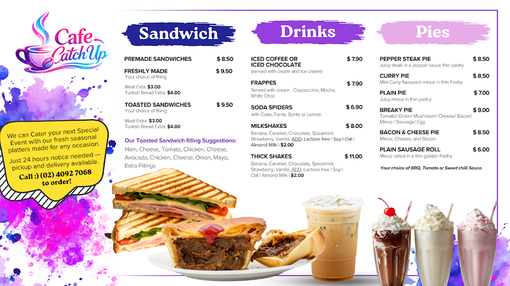 Cafe Catchup | 4 Yilen Cl, Beresfield NSW 2322, Australia | Phone: (02) 4092 7068