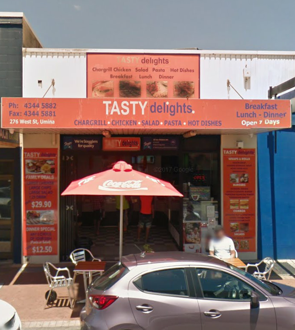 Tasty Delights | restaurant | 2/276 West St, Umina Beach NSW 2257, Australia | 0243445882 OR +61 2 4344 5882