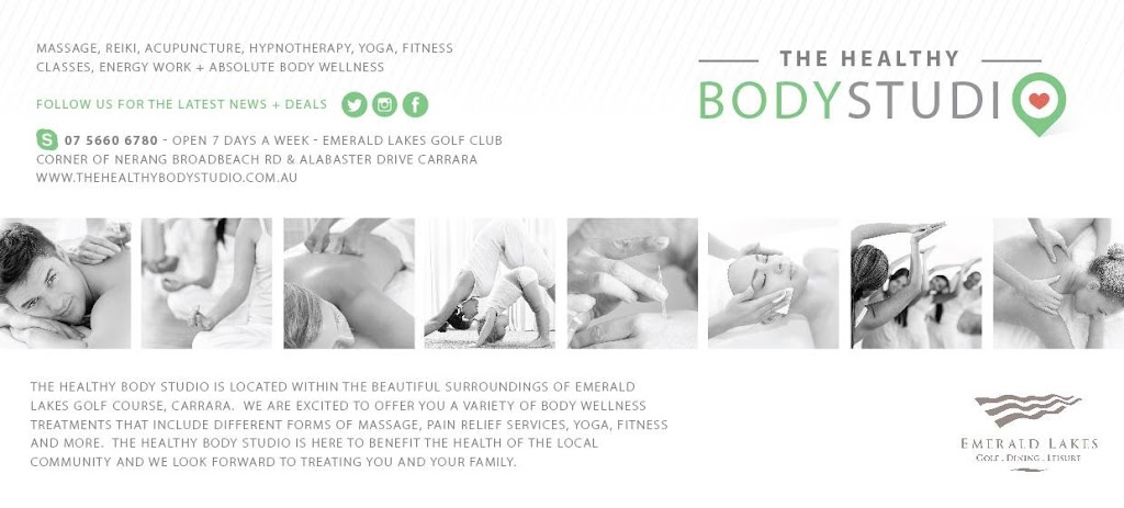 The Healthy Body Studio | Emerald Lakes Golf Club, The Range Dr, Carrara QLD 4211, Australia | Phone: (07) 5594 4335