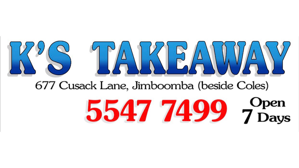 K’s Takeaway | 665-687 Cusack Ln, Jimboomba QLD 4280, Australia | Phone: (07) 5547 7499