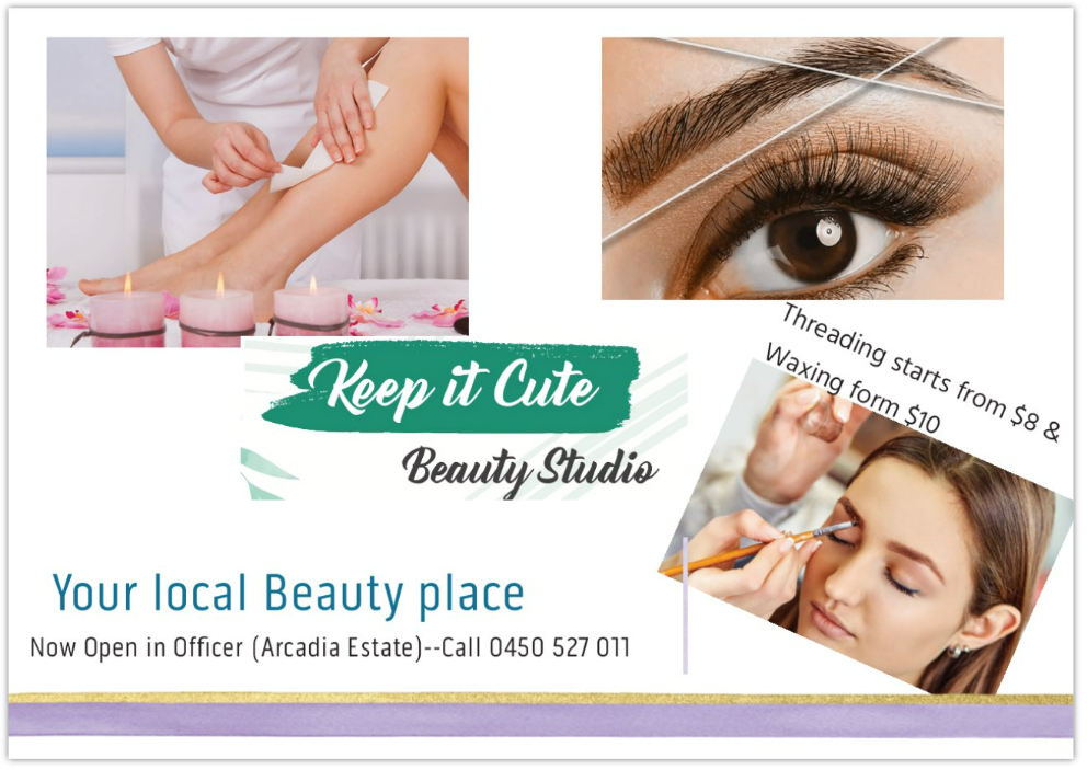 Keep it Cute Beauty studio | 3 Falkor Rd, Officer VIC 3809, Australia | Phone: 0450 527 011