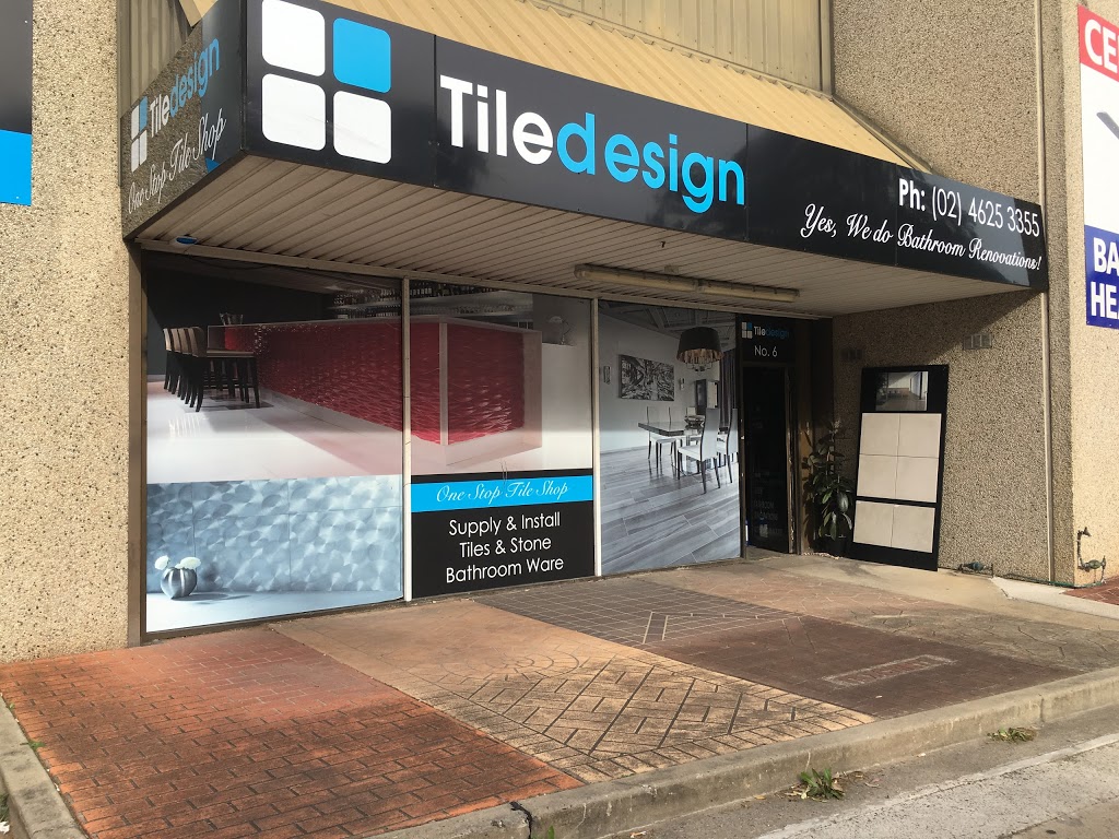 Tile Design Pty Ltd | home goods store | 6/7 Hollylea Rd, Leumeah NSW 2560, Australia | 0246253355 OR +61 2 4625 3355