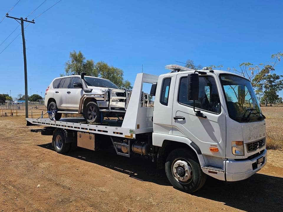 Outback Tyres - Tilt Tray - Dingo & Crane Hire | 76 S Calliope St, Springsure QLD 4722, Australia | Phone: (07) 4984 1238