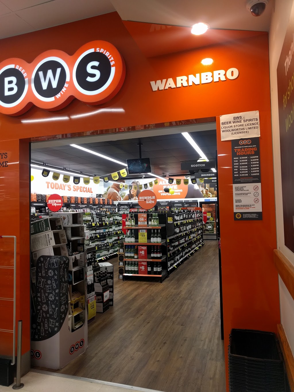 BWS Warnbro | store | 206 Warnbro Sound Ave, Warnbro WA 6169, Australia | 0895917328 OR +61 8 9591 7328