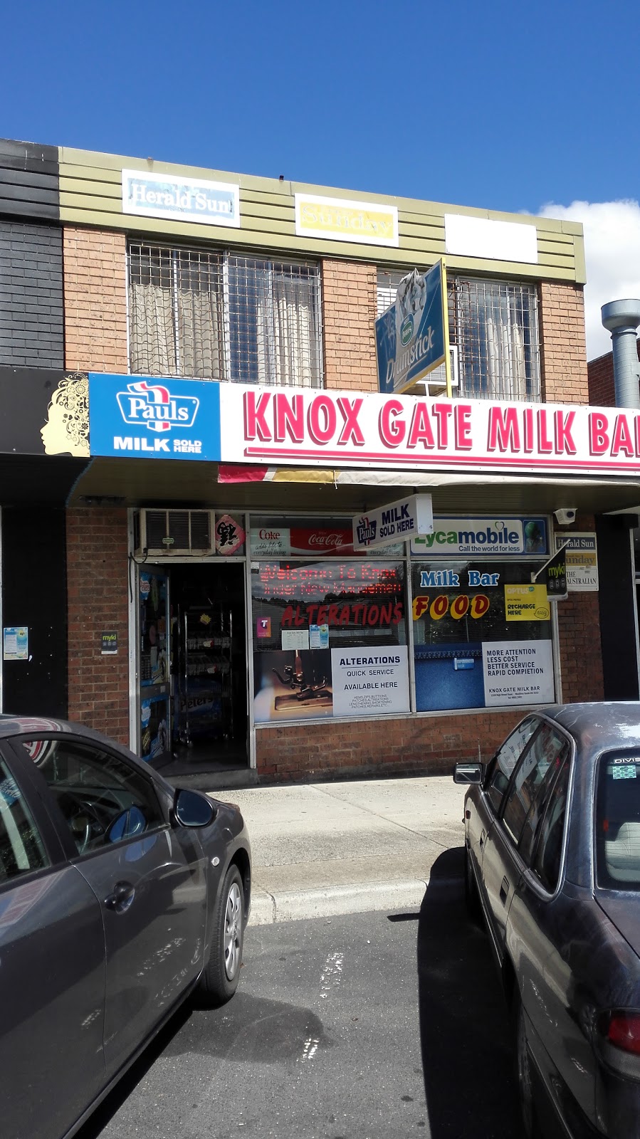 Knox Gate Milk Bar | 1318 High St Rd, Wantirna South VIC 3152, Australia | Phone: (03) 9801 2481
