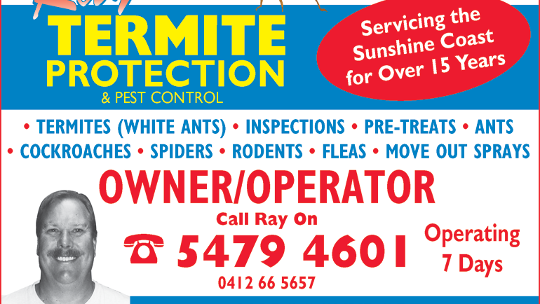 Ray’s Termite Protection & Pest Control | home goods store | 19 Ingara St, Maroochydore QLD 4558, Australia | 0754794601 OR +61 7 5479 4601