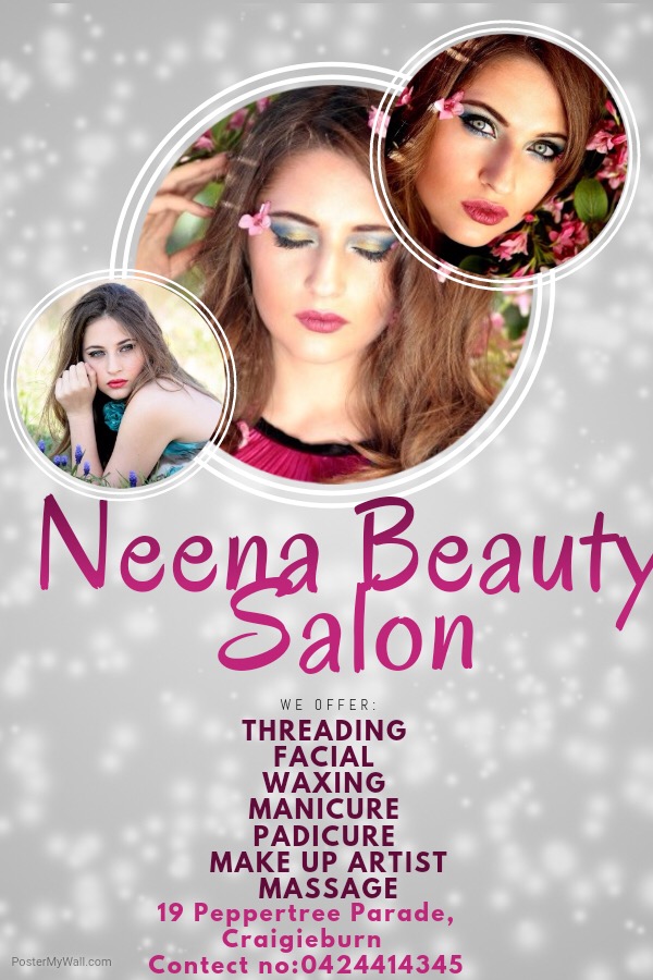 Neena Beauty Salon | 4 Naroon Dr, Kalkallo VIC 3064, Australia | Phone: 0424 414 345