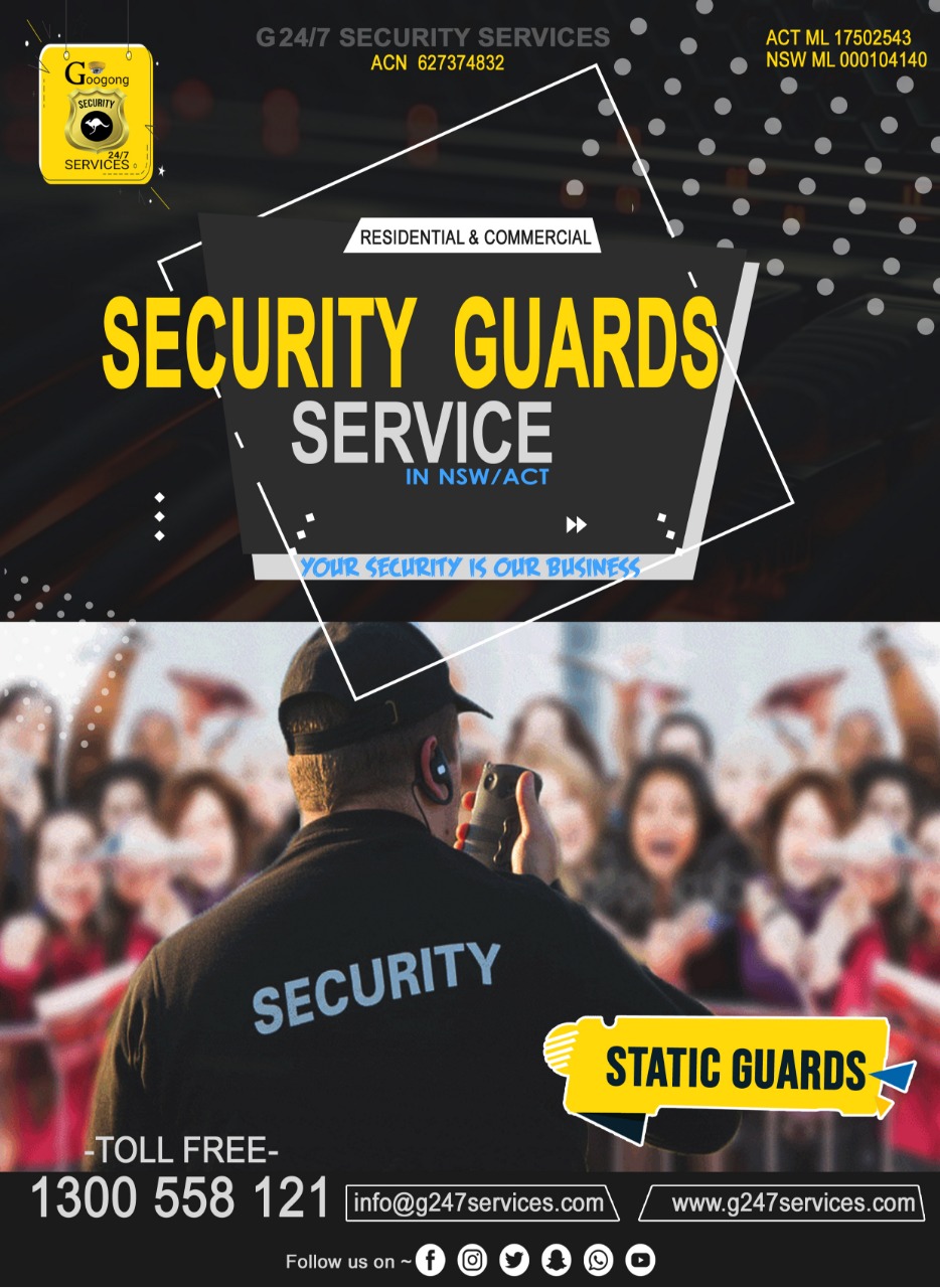 G 24/7 SECURITY SERVICES NSW/ACT CANBERRA | 58 Caragh Ave, Googong NSW 2620, Australia | Phone: 1300 558 121