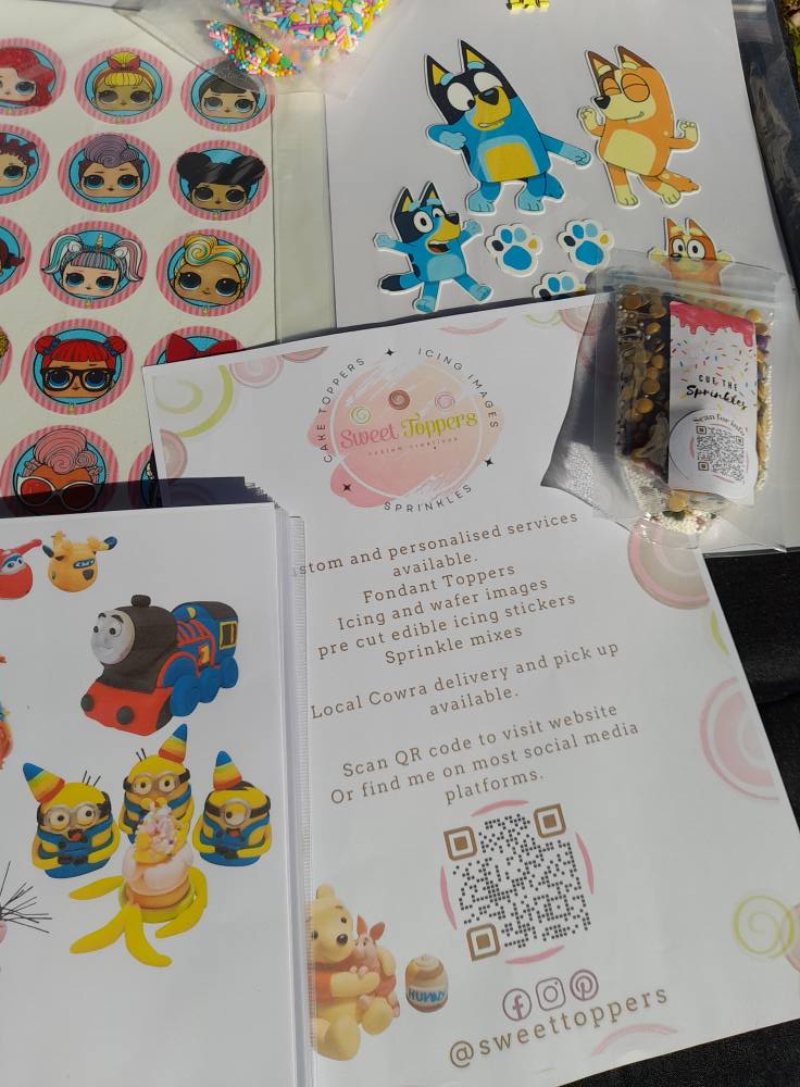 Sweet Toppers | 2 Grevillea Cl, Cowra NSW 2794, Australia | Phone: 0432 170 910