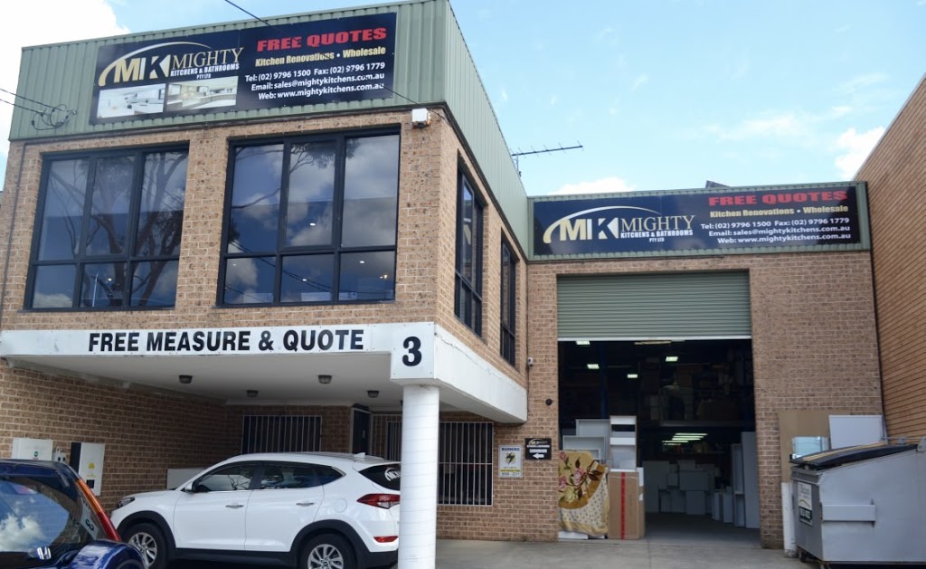 Mighty Kitchens | 3 Homedale Rd, Bankstown NSW 2200, Australia | Phone: (02) 9796 1500