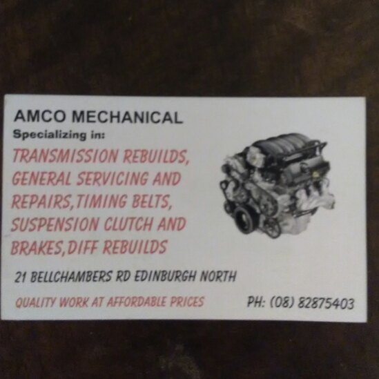 Amco mechanical | car repair | 21 Bellchambers Rd, Edinburgh North SA 5113, Australia | 0882875403 OR +61 8 8287 5403