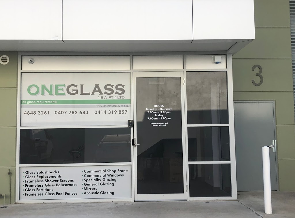 Oneglass Pty Ltd | 3/63 Smeaton Grange Rd, Smeaton Grange NSW 2567, Australia | Phone: (02) 4648 3261