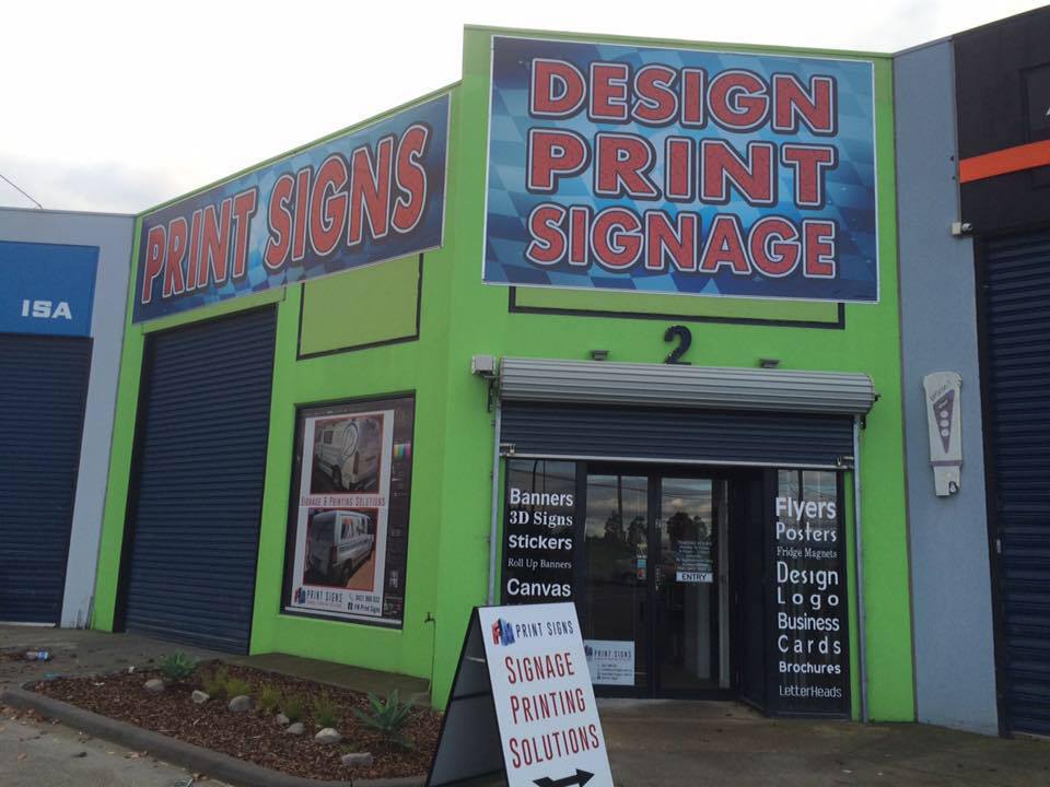 FM Print Signs | 2/490 Mahoneys Rd, Campbellfield VIC 3061, Australia | Phone: 0421 900 032