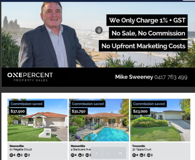 One Percent Property Sunshine Coast | real estate agency | 42 Burremah Cres, Mount Coolum QLD 4573, Australia | 0417763499 OR +61 417 763 499