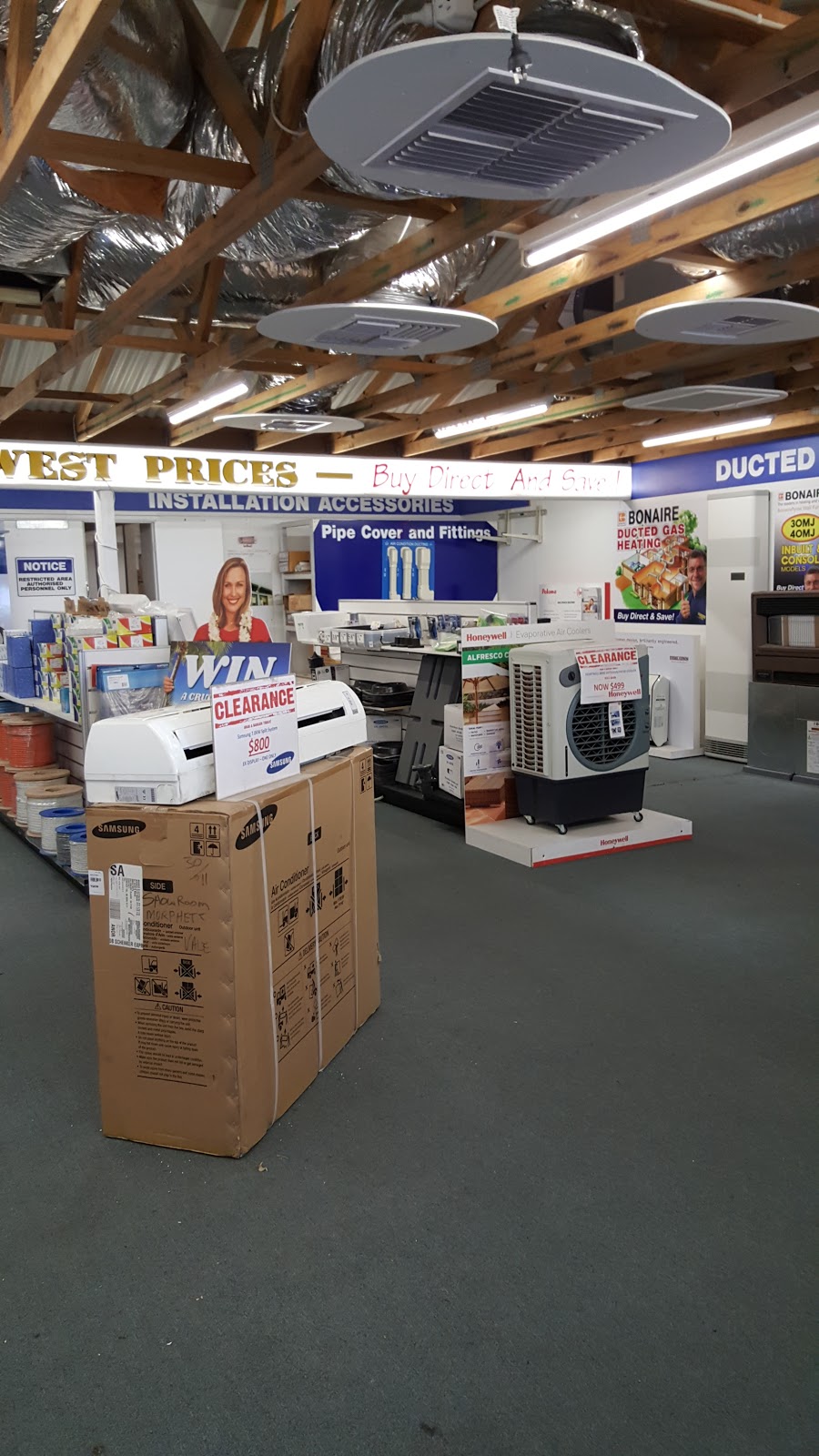 Airconditioning Warehouse Sales | store | 54 OSullivan Beach Rd, Lonsdale SA 5160, Australia | 0883264082 OR +61 8 8326 4082