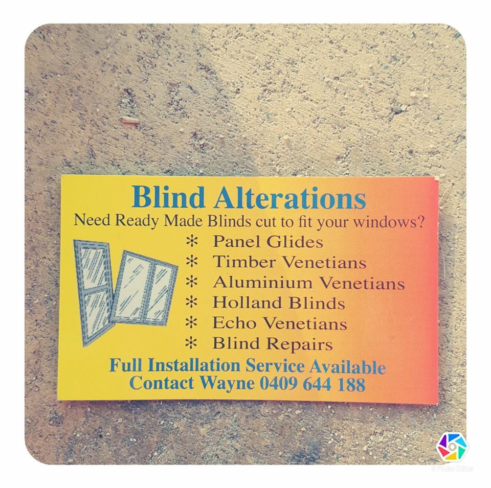 Blind Alterations | home goods store | 115 Thompson Rd, Beerwah QLD 4519, Australia | 0474448578 OR +61 474 448 578