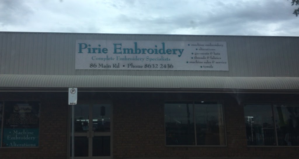 Pirie Embroidery | store | 86 Main Rd, Solomontown SA 5540, Australia | 0886322436 OR +61 8 8632 2436