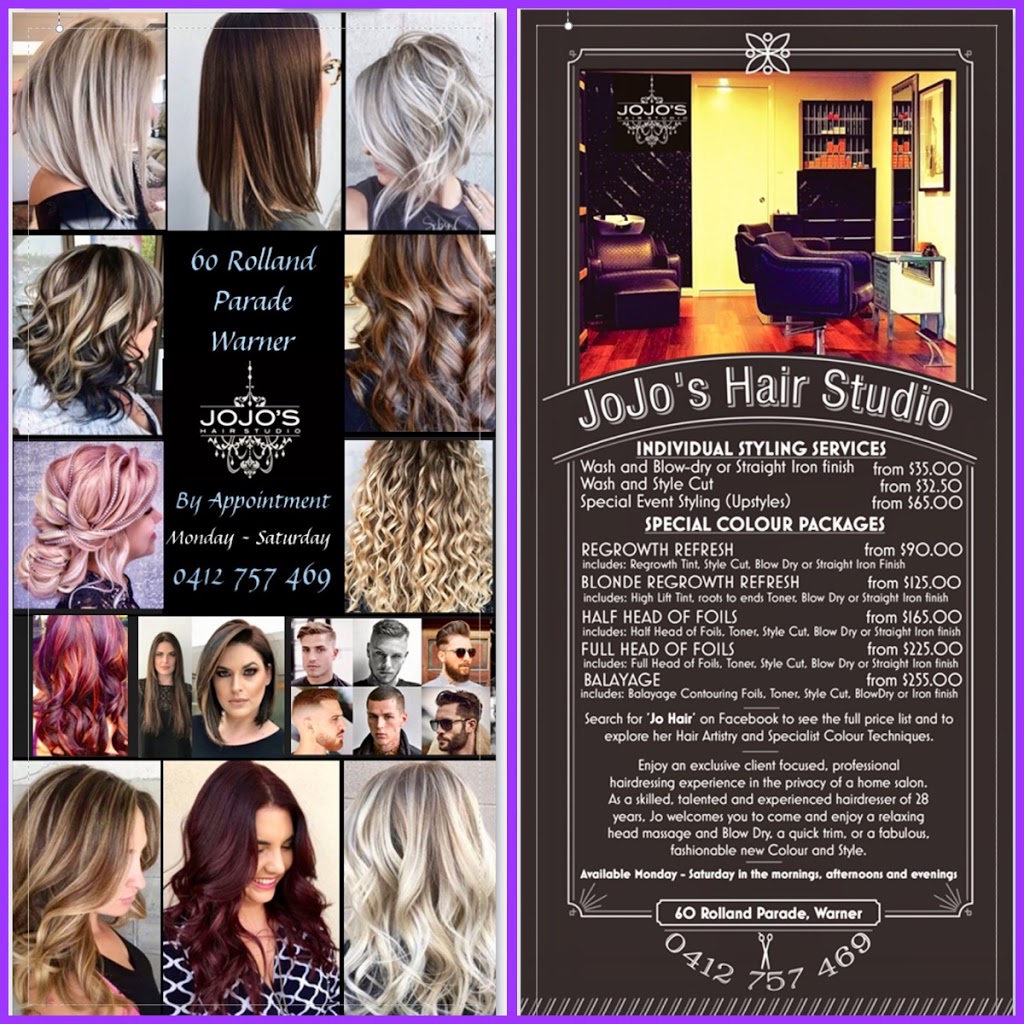 JoJo’s Hair Studio | 60 Rolland Parade, Warner QLD 4500, Australia | Phone: 0412 757 469