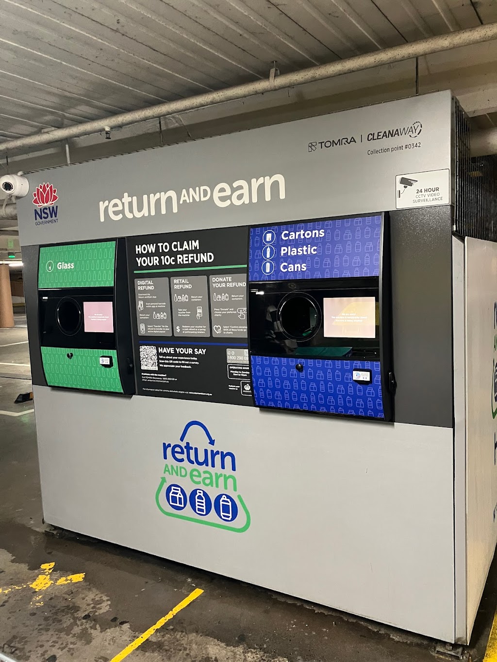 Westfield Bondi Junction Woolworths Return and Earn Machine | 500 Oxford St, Bondi Junction NSW 2022, Australia | Phone: 1800 290 691