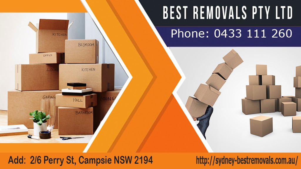 Best Removals | 2/6 Perry St, Campsie NSW 2194, Australia | Phone: 0433 111 260