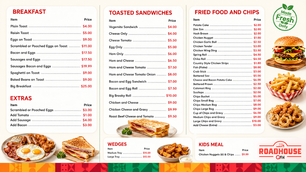 Qfix Roadhouse at Ampol Charlton | 166/168 High St, Charlton VIC 3525, Australia | Phone: (03) 5491 1310