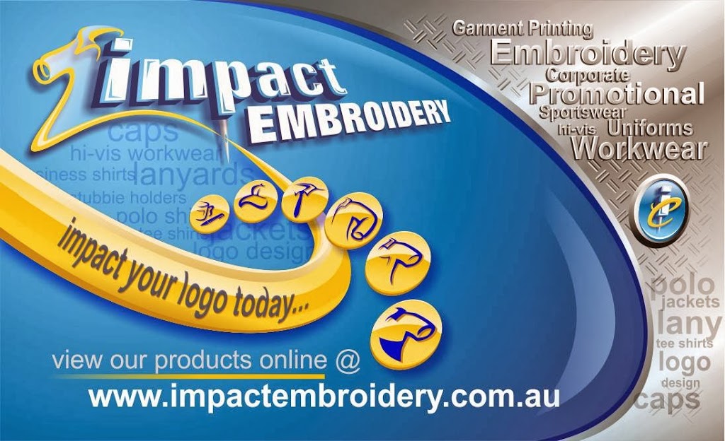 Impact Embroidery | 286 Main Rd, Cardiff NSW 2285, Australia | Phone: (02) 4954 3461