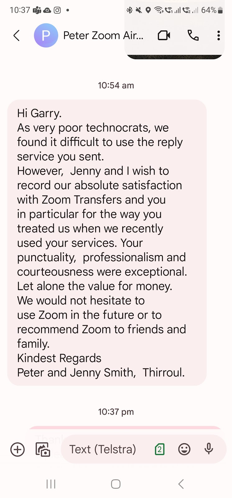 Zoom Airport Transfers | 36 Stewards Dr, Stream Hill NSW 2526, Australia | Phone: 0430 676 626