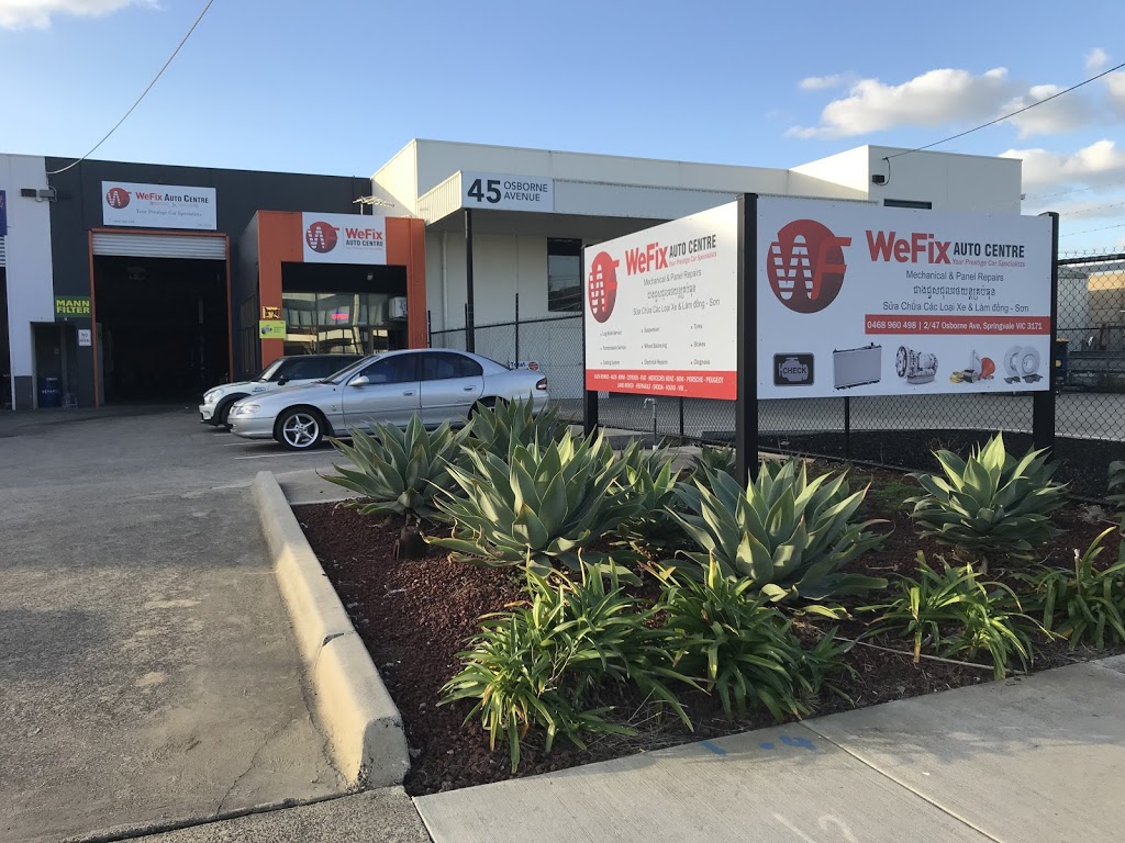 WeFix Auto Centre | car repair | 2/47 Osborne Ave, Springvale VIC 3171, Australia | 0468960498 OR +61 468 960 498