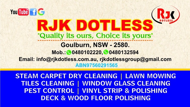 RJK DOTLESS GROUP CARPET AND PEST CONTROL | 9 Cohen place Goulburn Cohen, Goulburn NSW 2580, Australia | Phone: 0480 102 220