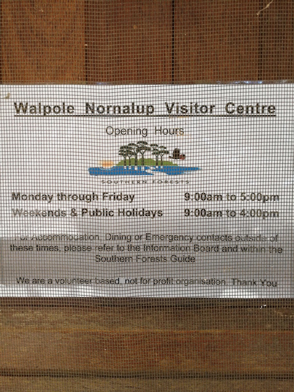 Walpole Visitor Centre | South Coast Hwy, Walpole WA 6398, Australia | Phone: (08) 9840 1111