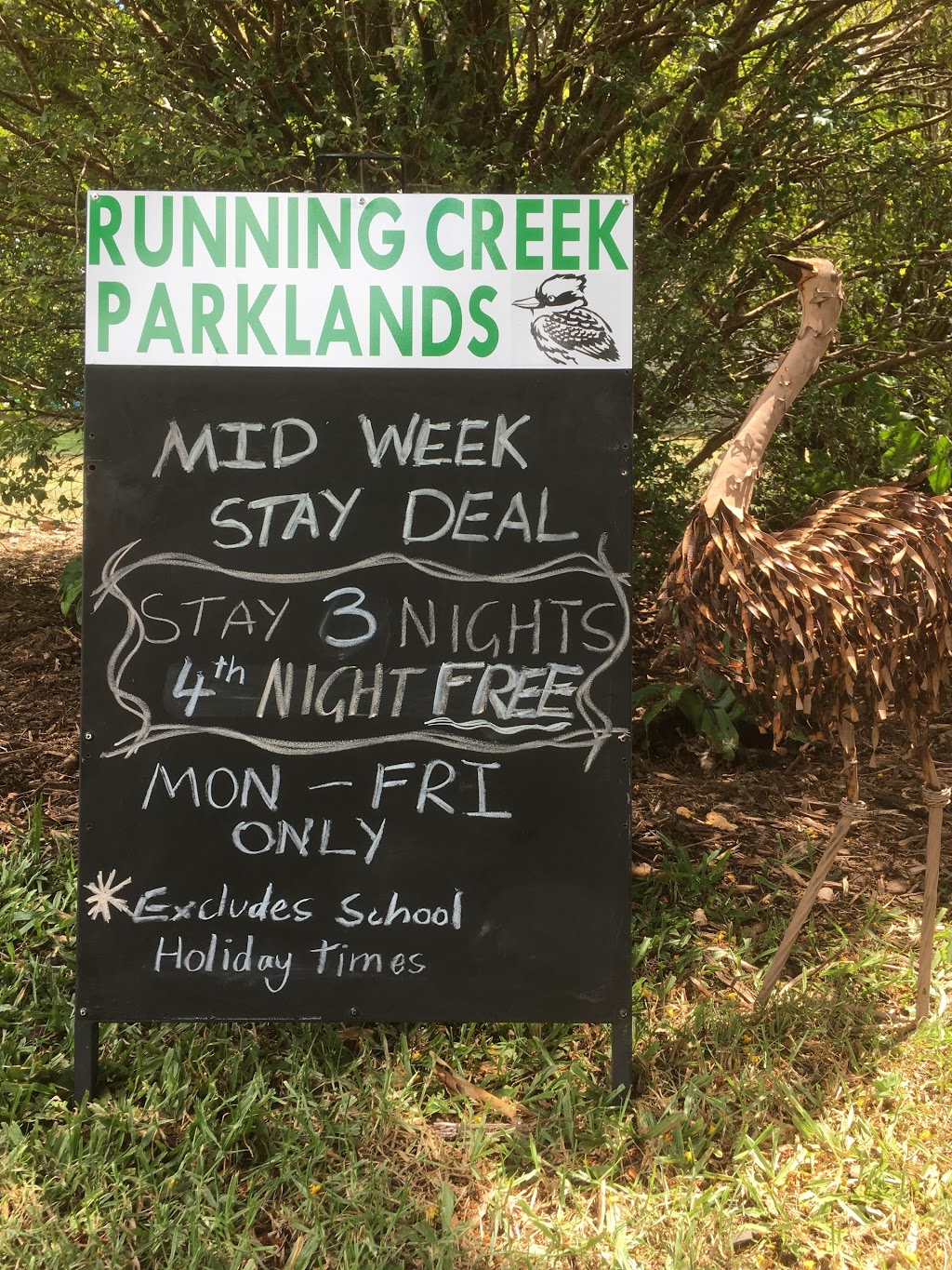 Running creek Parklands | campground | Nonmus Rd, Stanmore QLD 4514, Australia | 0754961715 OR +61 7 5496 1715