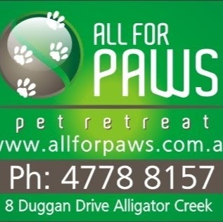 All for Paws Pet Retreat | 8 Duggan Dr, Alligator Creek QLD 4816, Australia | Phone: (07) 4778 8157