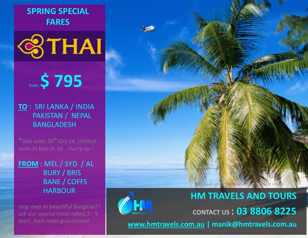 H&M Travels & Tours | travel agency | 2/62 Tate Ave, Wantirna South VIC 3152, Australia | 0450891981 OR +61 450 891 981