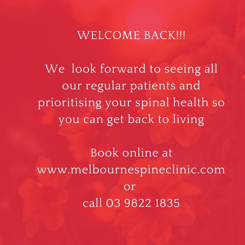 Melbourne Spine Clinic | 3/100 High St, Prahran VIC 3181, Australia | Phone: (03) 9822 1835