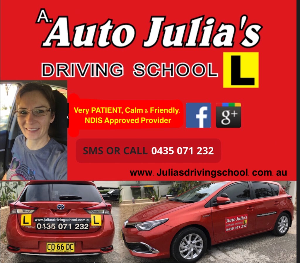 A. Auto Julias Driving School |  | 28 Burke St, Chifley NSW 2036, Australia | 0435071232 OR +61 435 071 232