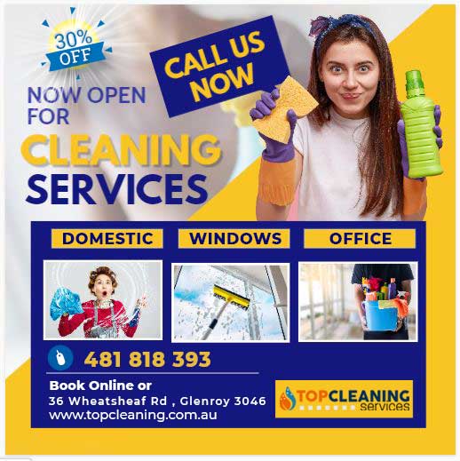 Top Cleaning | 36 Wheatsheaf Rd, Glenroy VIC 3046, Australia | Phone: 0481 818 393