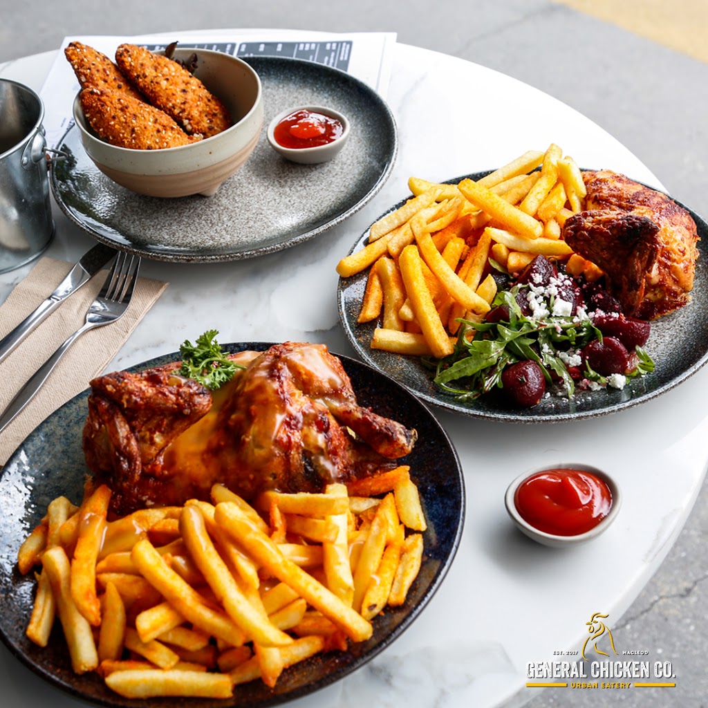 General Chicken Co. | restaurant | 58 Aberdeen Rd, Macleod VIC 3085, Australia | 0394573303 OR +61 3 9457 3303
