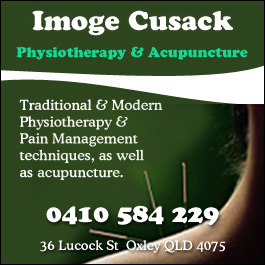 Imogen Cusack | physiotherapist | 36 Lucock St, Oxley QLD 4075, Australia | 0410584229 OR +61 410 584 229