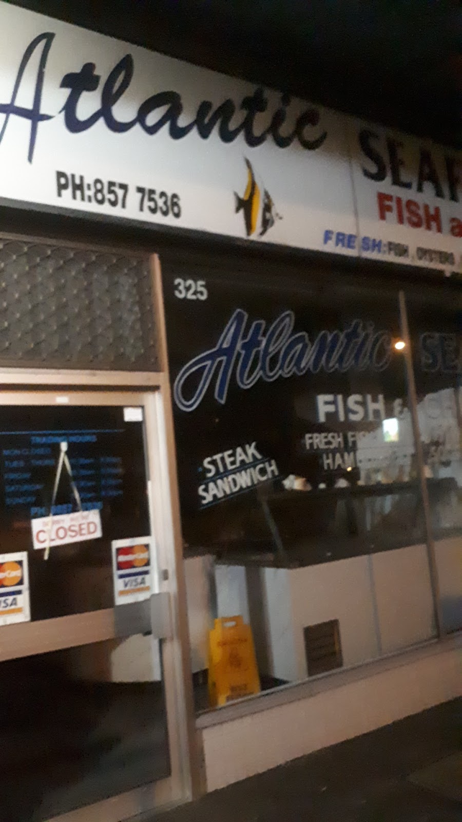 Atlantic Seafood | meal takeaway | 325 Doncaster Rd, Balwyn North VIC 3104, Australia | 0398577536 OR +61 3 9857 7536