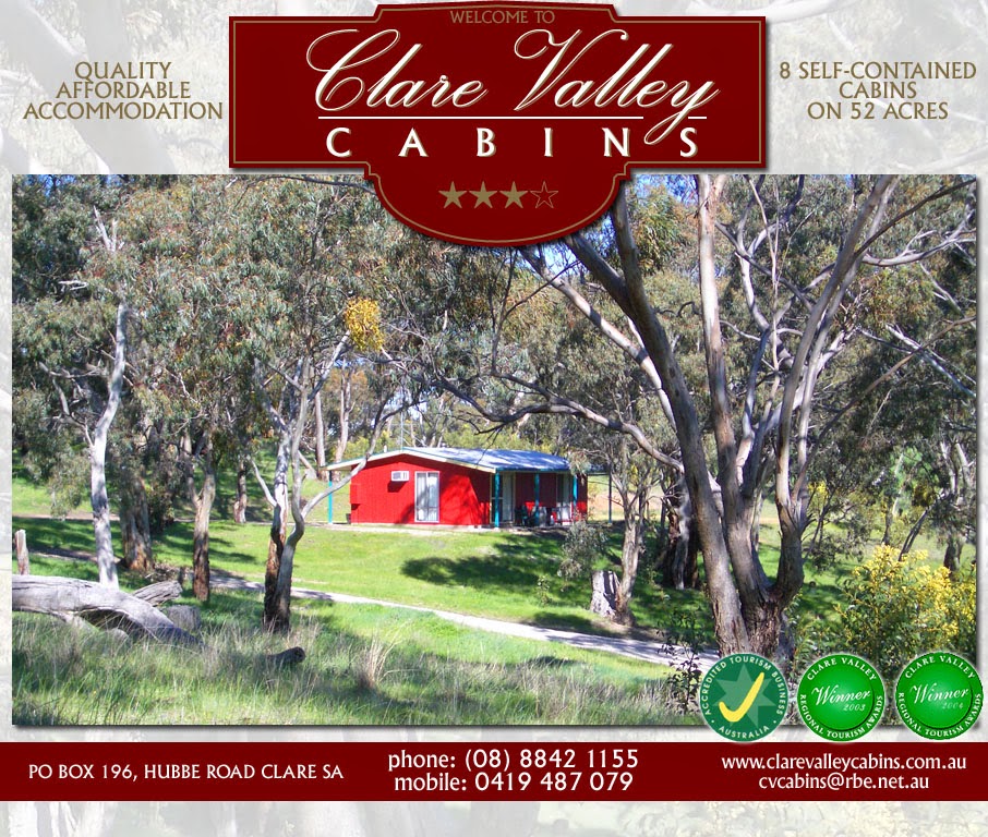 Clare Valley Cabins | real estate agency | Hubbe Rd, Stanley Flat SA 5453, Australia | 0888421155 OR +61 8 8842 1155