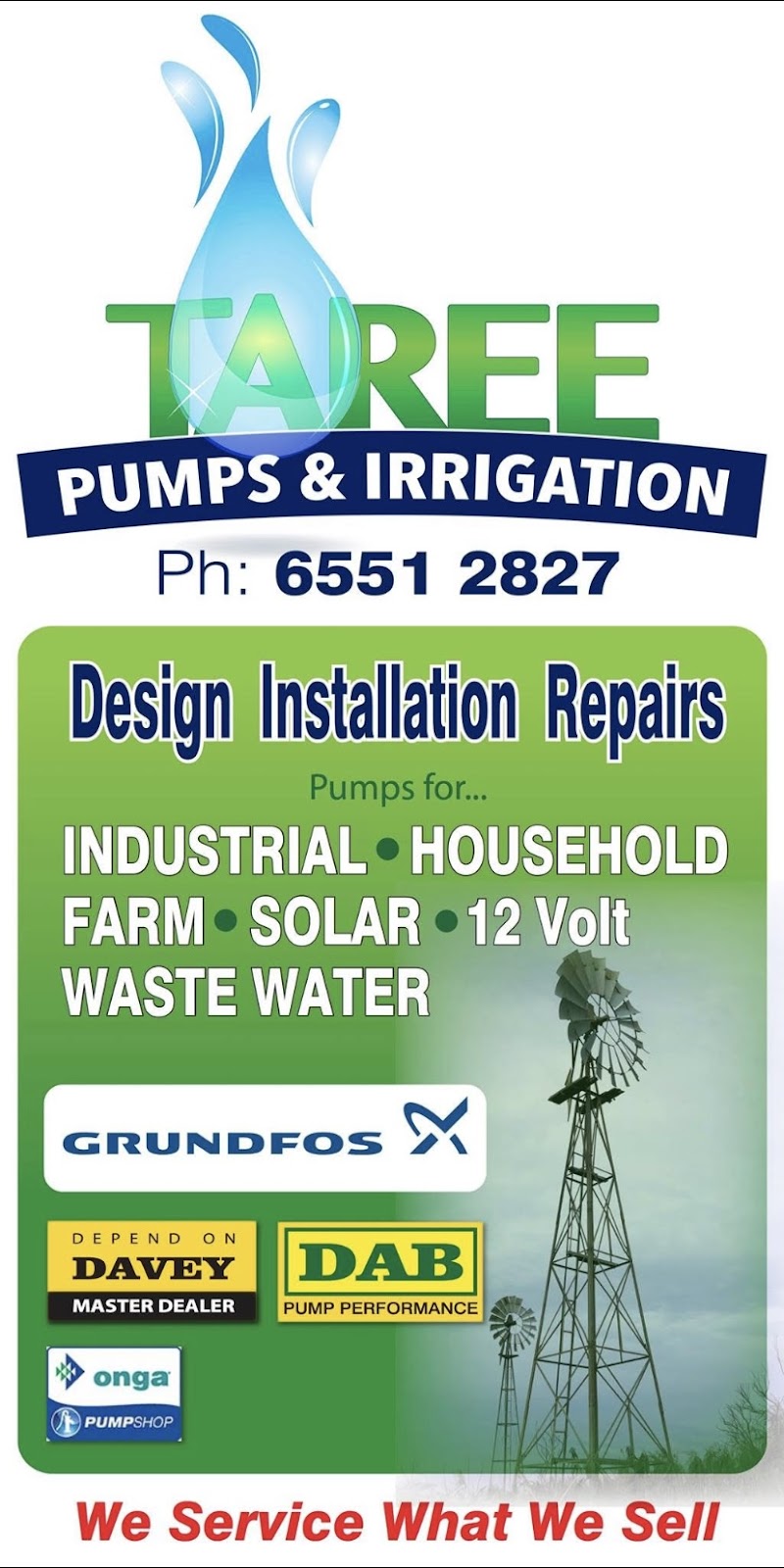 Taree Pumps & Irrigation | 40D Muldoon St, Taree NSW 2430, Australia | Phone: (02) 6551 2827