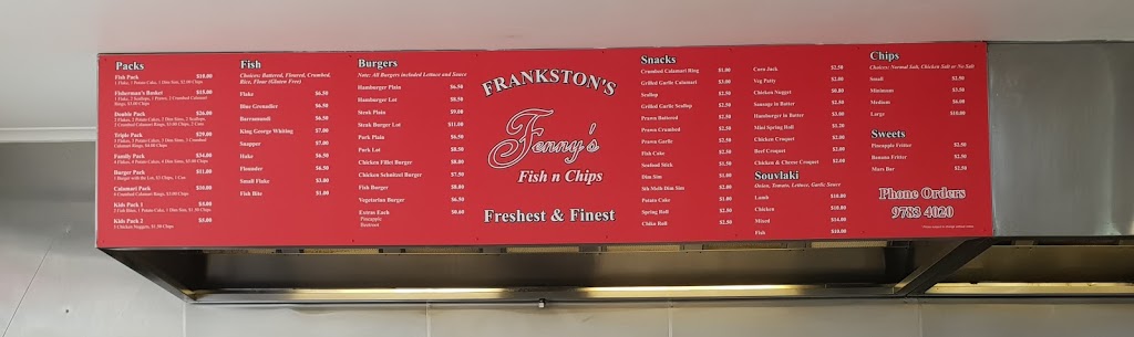 Fenny’s Fish & Chips | meal takeaway | 55 Foot St, Frankston VIC 3199, Australia | 0397834020 OR +61 3 9783 4020