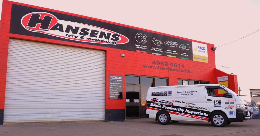 Hansens Tyre & Mechanical | 11 Broadsound Rd, Mackay QLD 4740, Australia | Phone: (07) 4952 1611