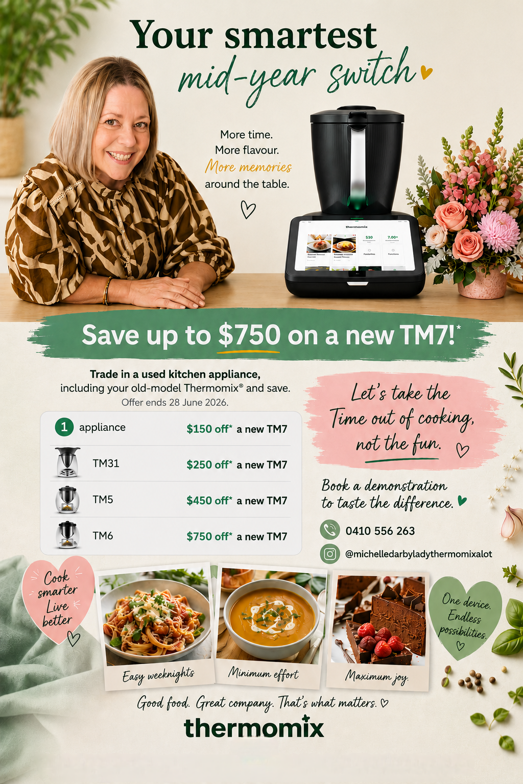 Thermomix Consultant Michelle Darby Lady Thermomixalot | 11 Silvereye Cres, Albany Creek QLD 4035, Australia | Phone: 0410 556 263