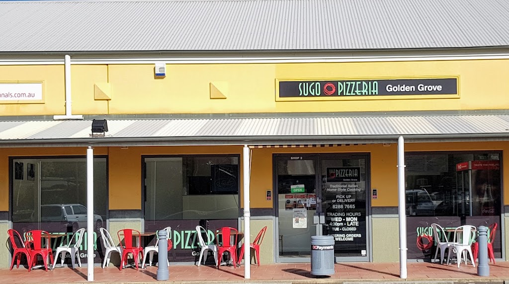 Sugo Pizzeria | Shop 2/307 The Golden Way, Golden Grove SA 5125, Australia | Phone: (08) 8288 7665