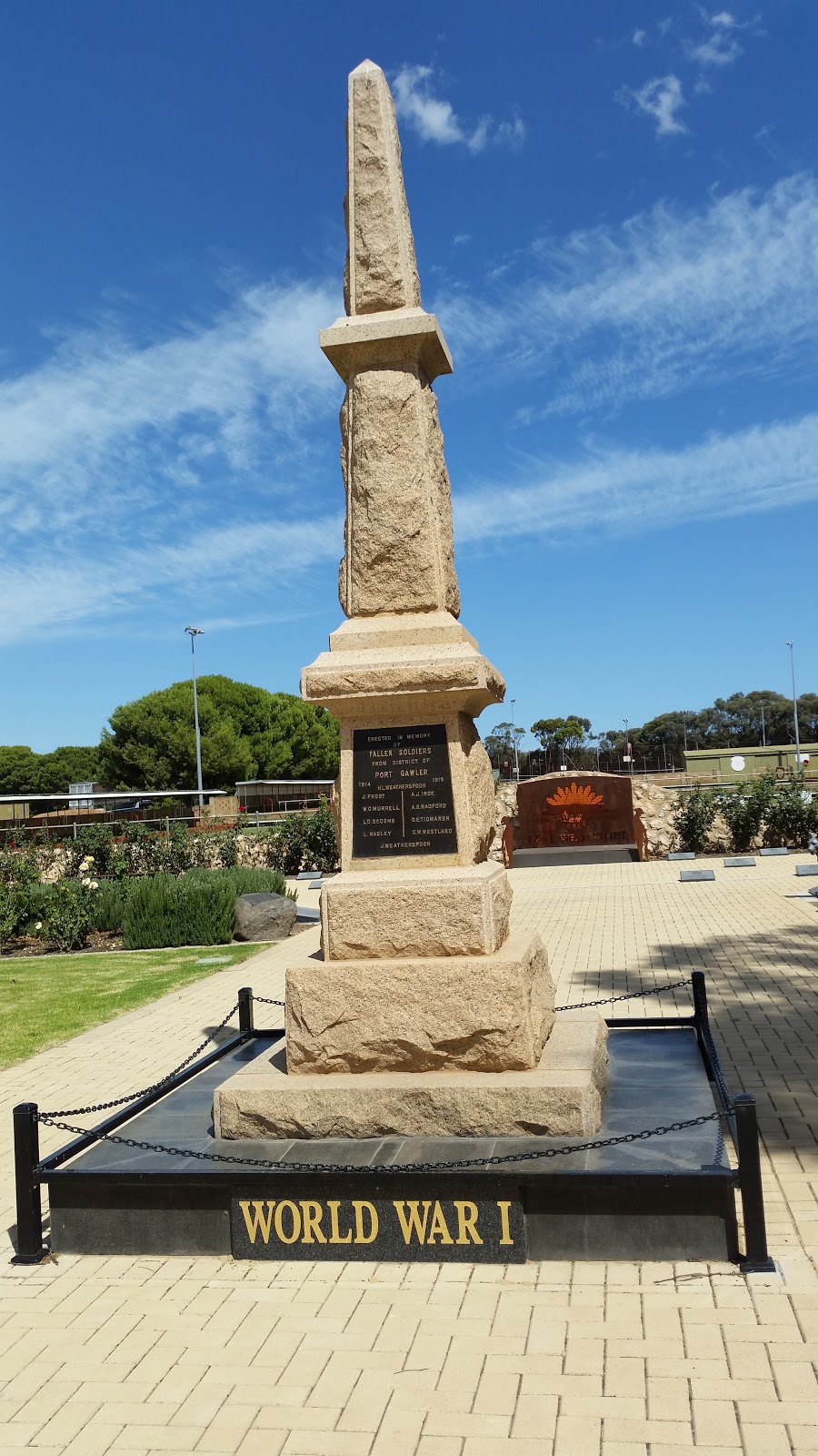 Soldiers Memorial Park | park | 45 Old Port Wakefield Rd, Two Wells SA 5501, Australia