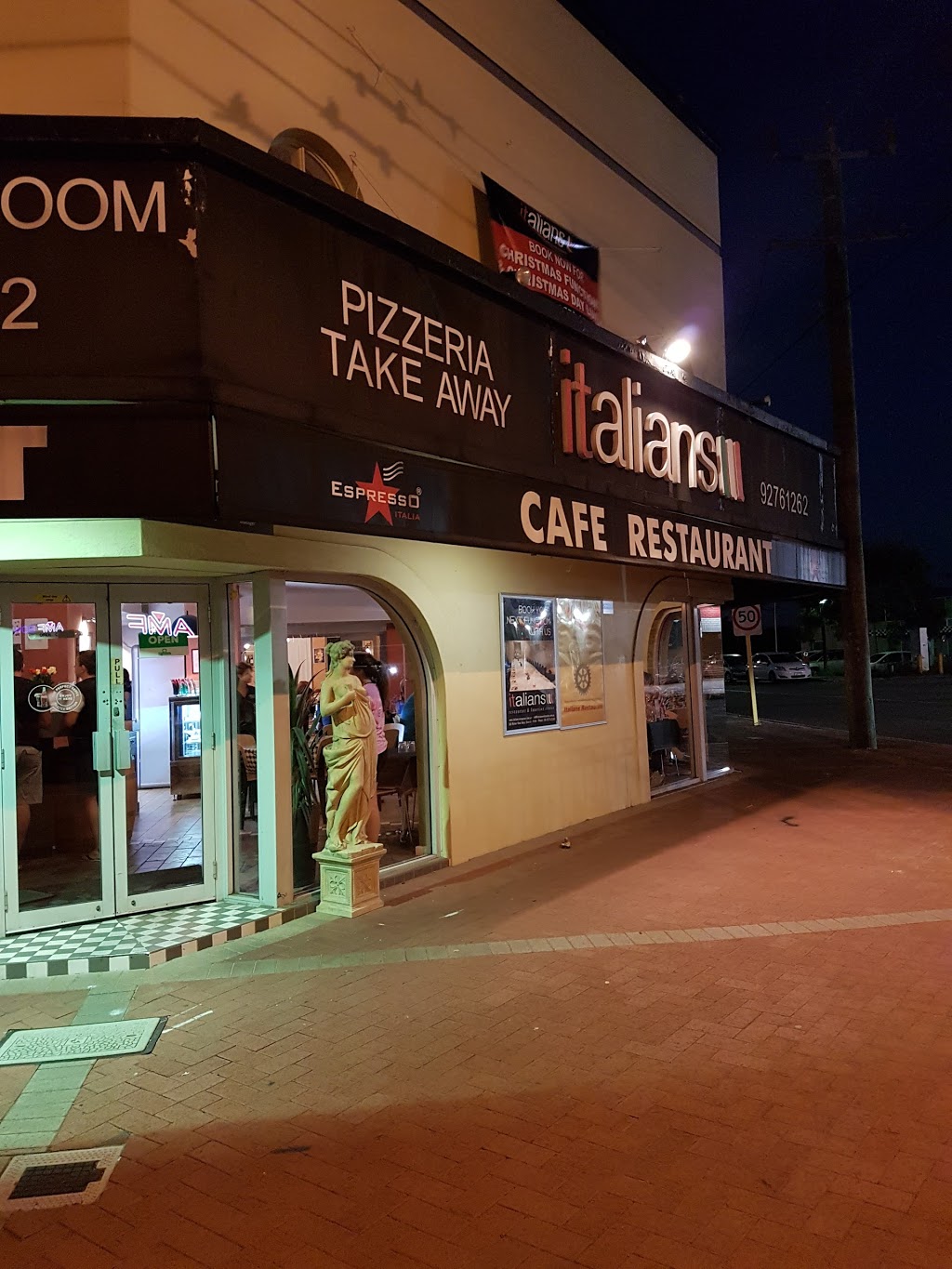 Italians Restaurant | restaurant | 165 Walter Rd W, Dianella WA 6059, Australia | 0892761262 OR +61 8 9276 1262