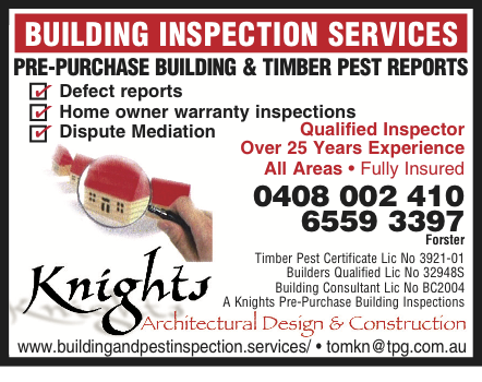 A Knights Pre-purchase Building & Timber Pest Inspections | home goods store | 6 Federation Dr, Hallidays Point NSW 2430, Australia | 0408002410 OR +61 408 002 410
